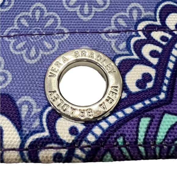 Vera Bradley LILAC TAPESTRY Pencil Pouch with binder rings. Excellent condition - Picture 4 of 5